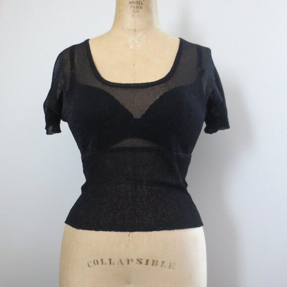 Express Vintage Sheer Top - Picture 5 of 8